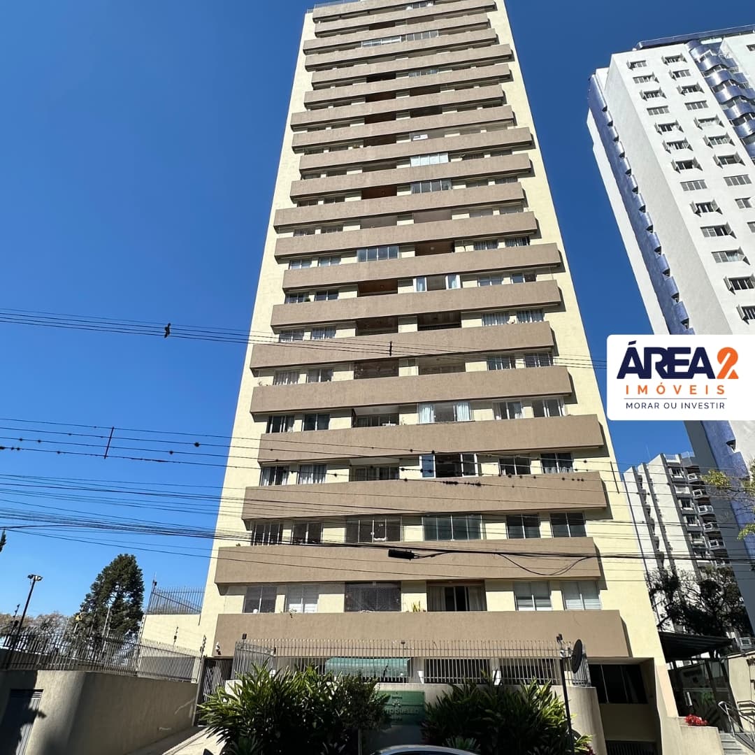 Apartamento 3 quartos com suíte, face norte e 91,88 m² no Água Verde, Curitiba